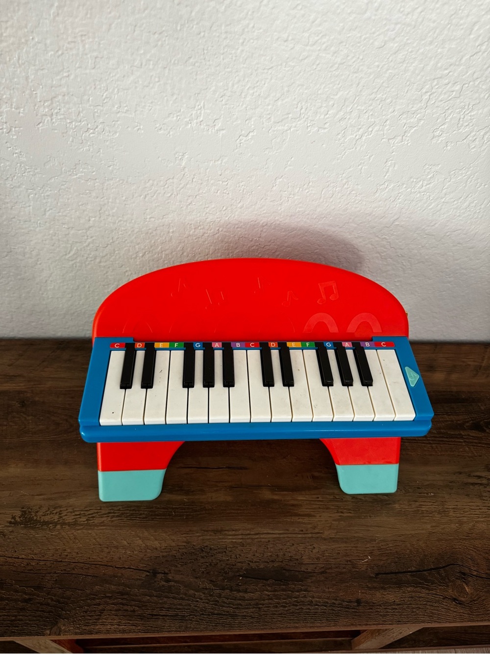 Kids Red and Blue Toy Piano - Colorful Mini Keyboard
